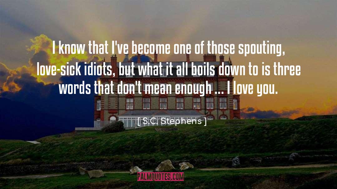 Boils quotes by S.C. Stephens