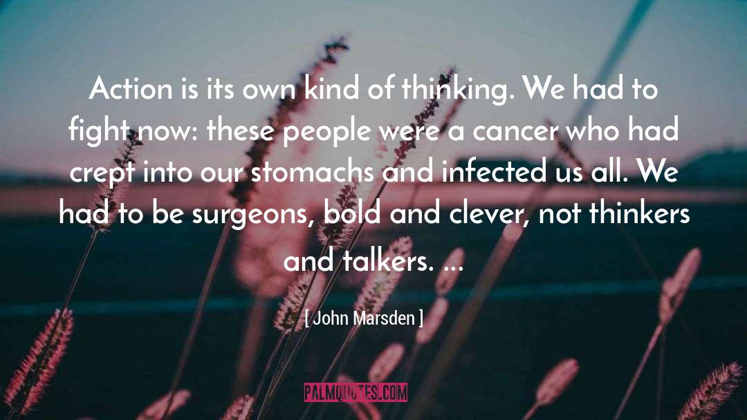 Bold Inspirational quotes by John Marsden