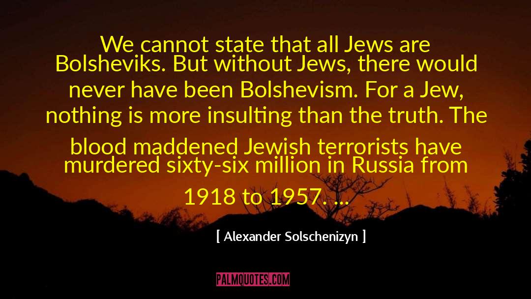 Bolshevism quotes by Alexander Solschenizyn