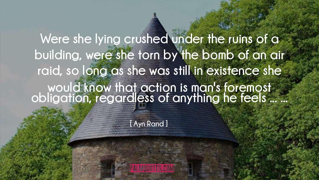 Bomb quotes by Ayn Rand