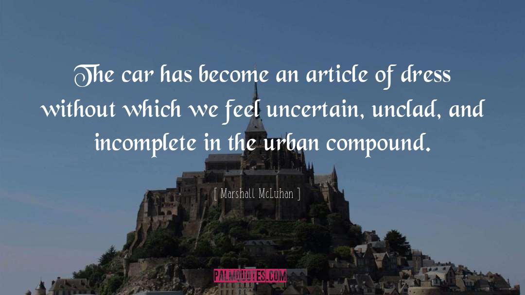 Bombazine Dress quotes by Marshall McLuhan
