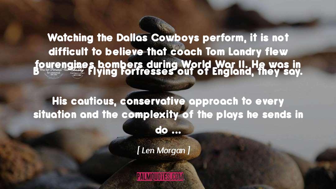 Bombers quotes by Len Morgan