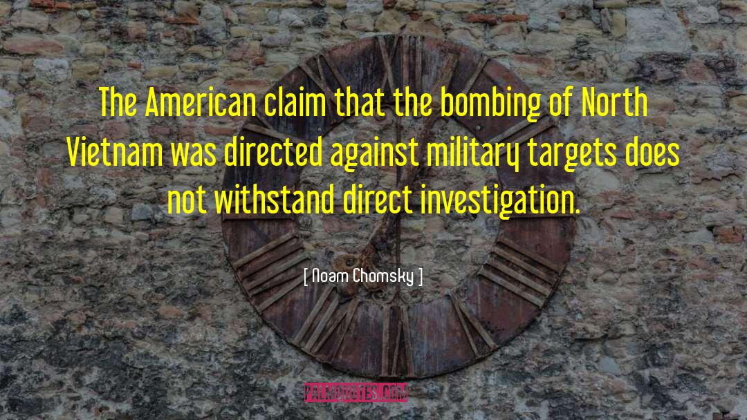 Bombing quotes by Noam Chomsky