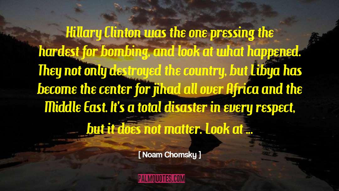 Bombing quotes by Noam Chomsky