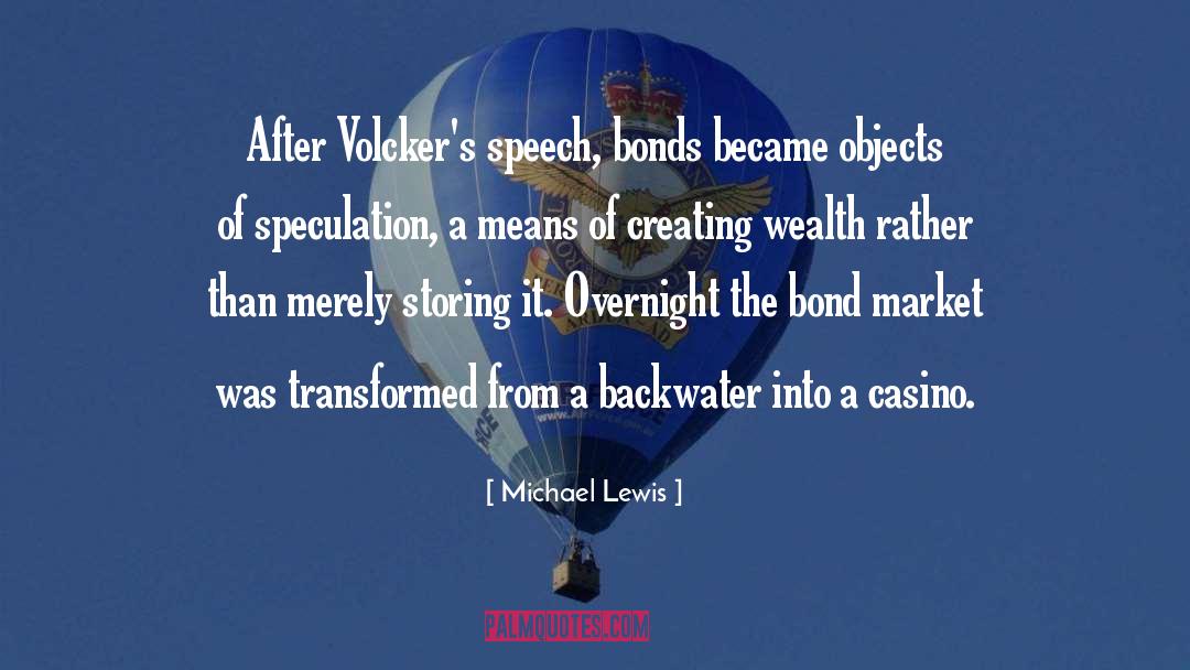 Bond quotes by Michael Lewis