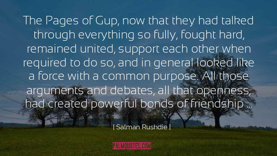 Bonds Of Friendship quotes by Salman Rushdie