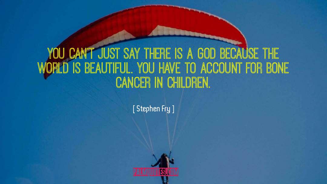 Bone Cancer quotes by Stephen Fry
