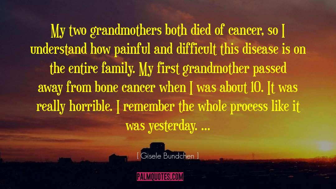 Bone Cancer quotes by Gisele Bundchen