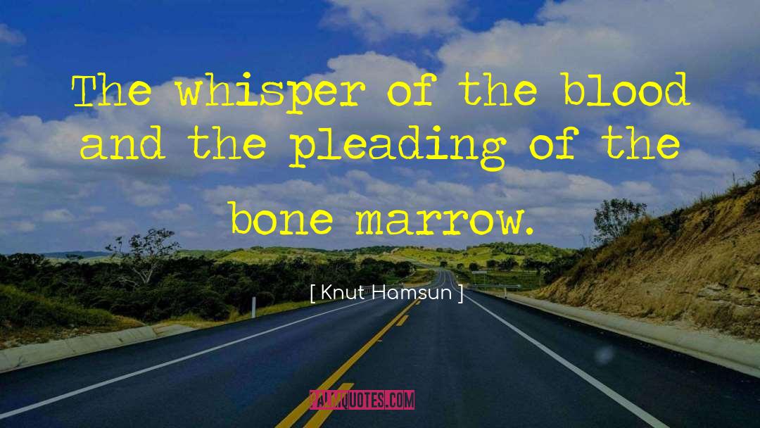 Bone Marrow quotes by Knut Hamsun