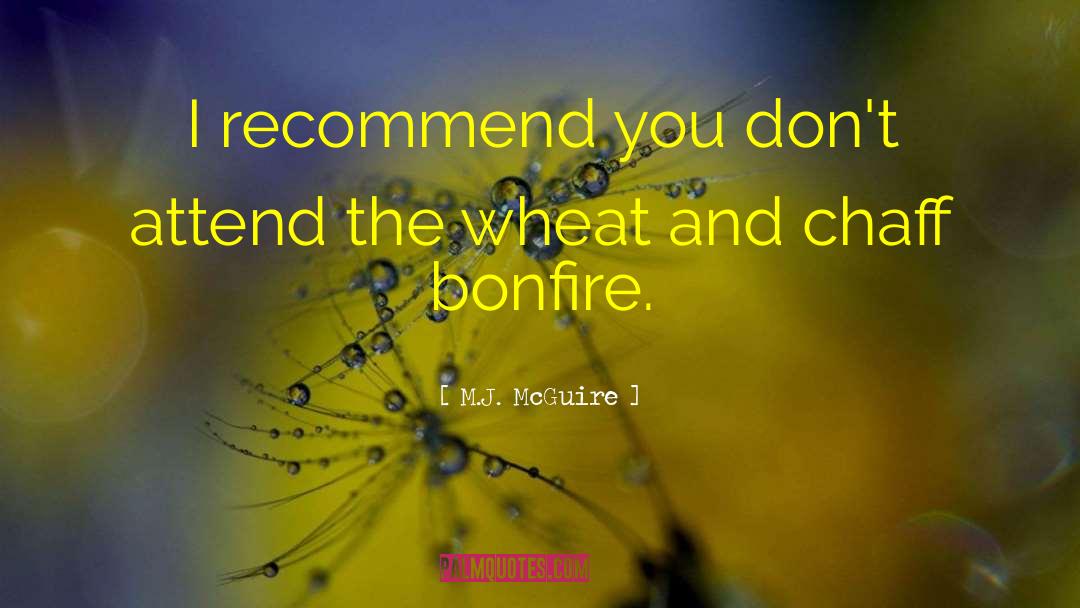 Bonfire quotes by M.J. McGuire