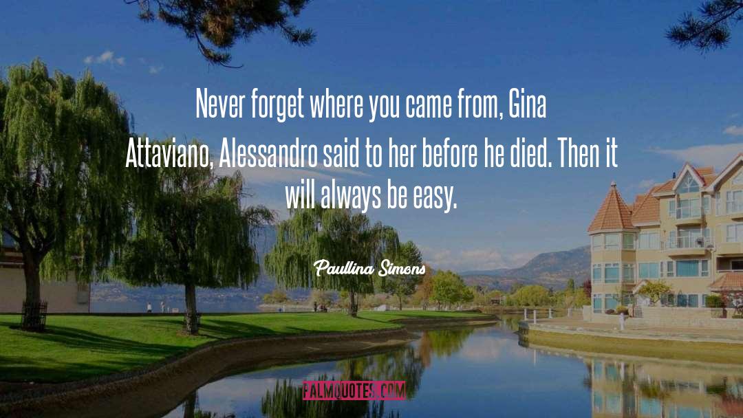 Bonini Alessandro quotes by Paullina Simons
