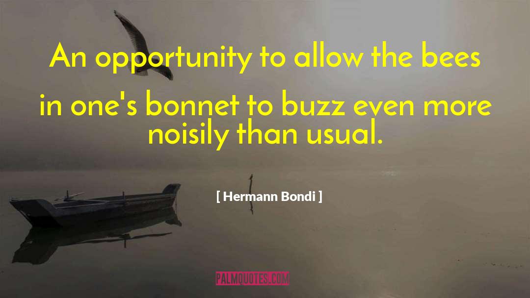 Bonnets quotes by Hermann Bondi