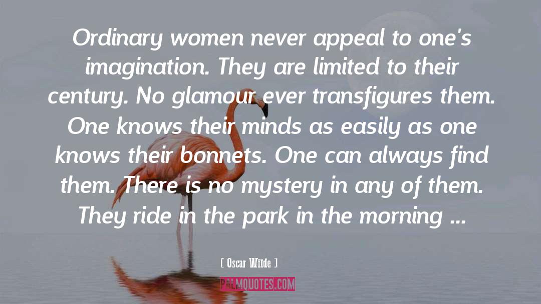 Bonnets quotes by Oscar Wilde