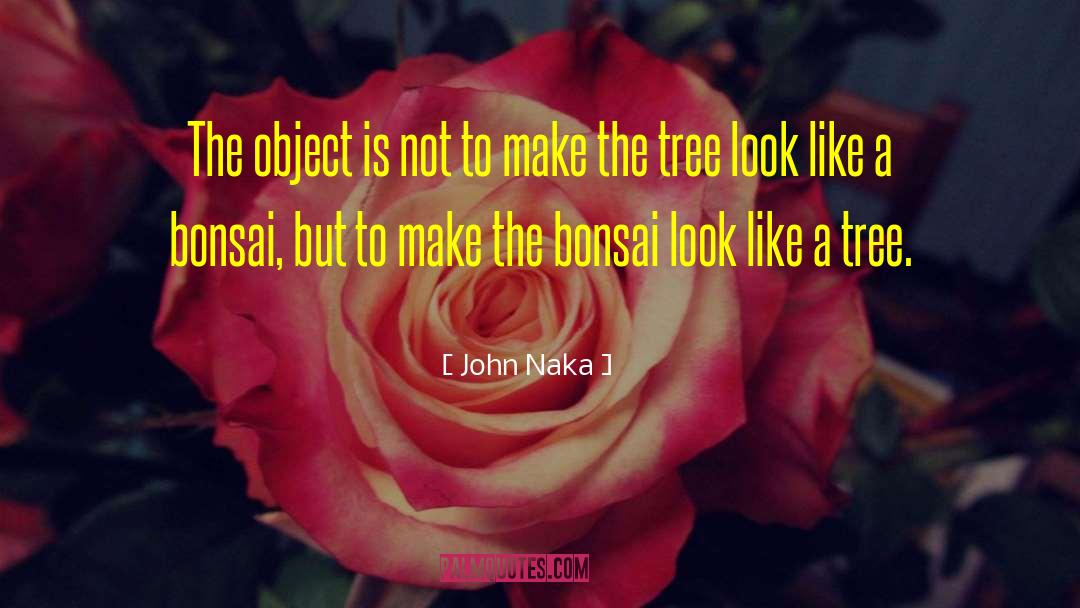 Bonsai quotes by John Naka