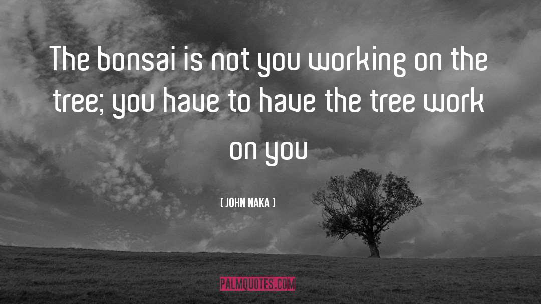 Bonsai quotes by John Naka