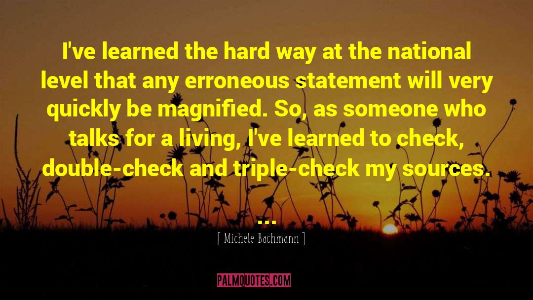 Bonus Checks quotes by Michele Bachmann