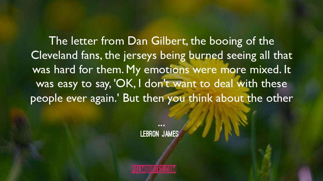 Booing quotes by LeBron James