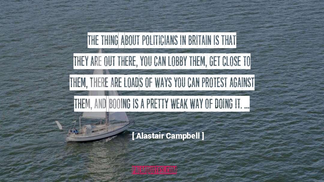 Booing quotes by Alastair Campbell