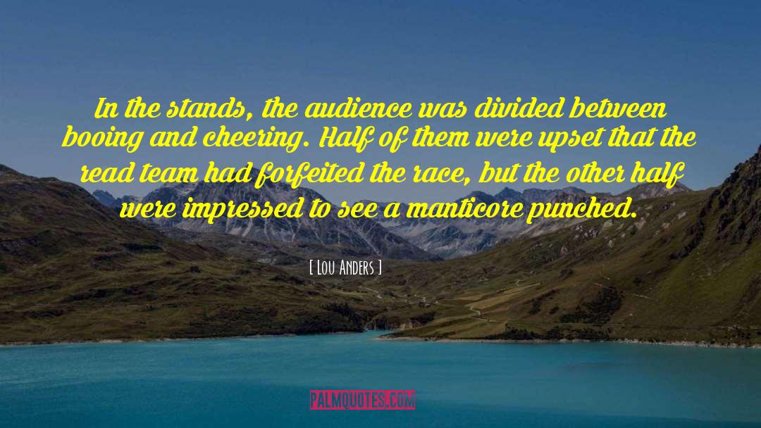 Booing quotes by Lou Anders