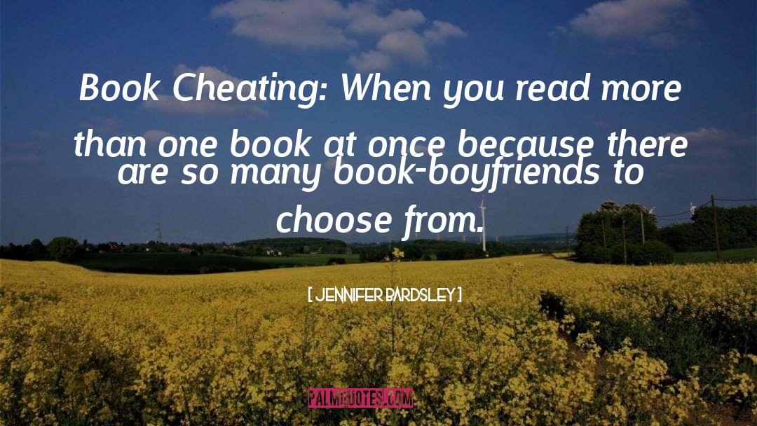 Book Boyfriends quotes by Jennifer Bardsley