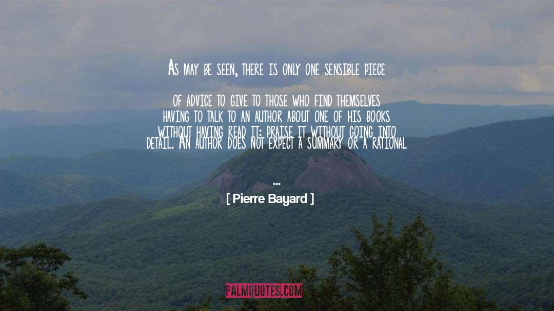 Book Business quotes by Pierre Bayard