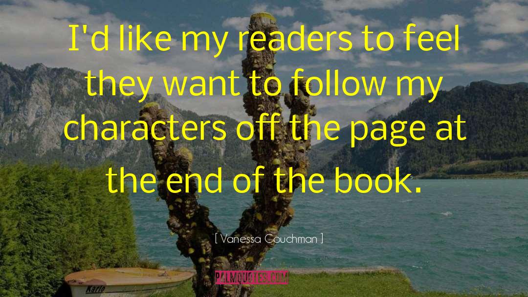 Book Characters quotes by Vanessa Couchman
