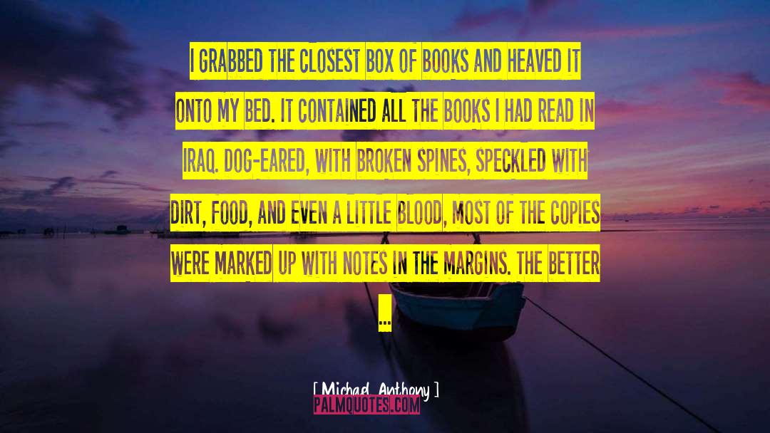 Book Description quotes by Michael Anthony