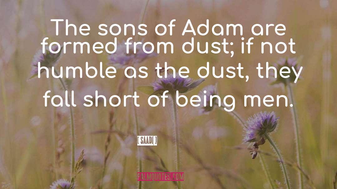 Book Dust quotes by Saadi