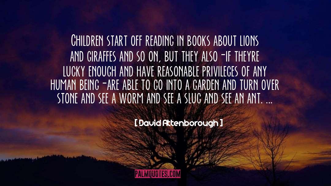 Book Ending quotes by David Attenborough