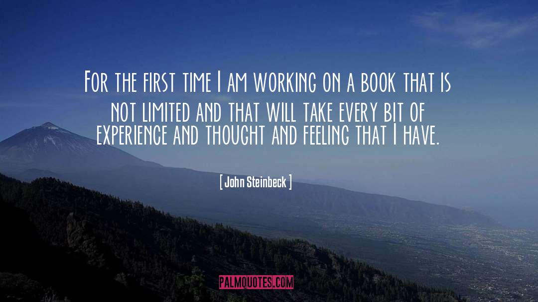 Book Feelings quotes by John Steinbeck