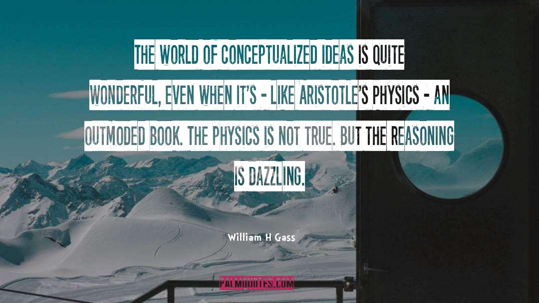 Book Ideas quotes by William H Gass