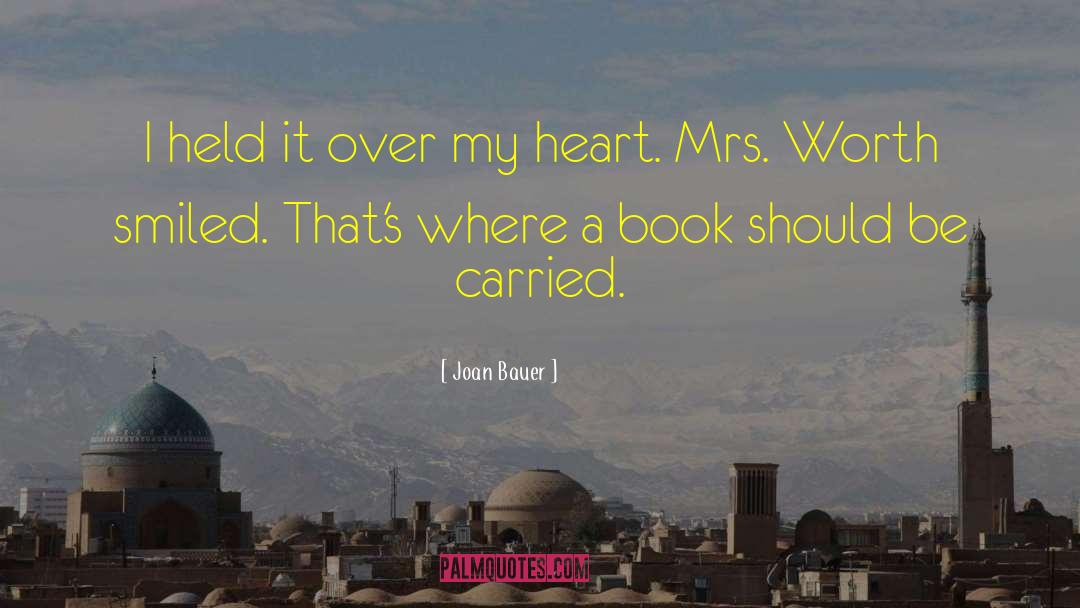 Book Keeping quotes by Joan Bauer