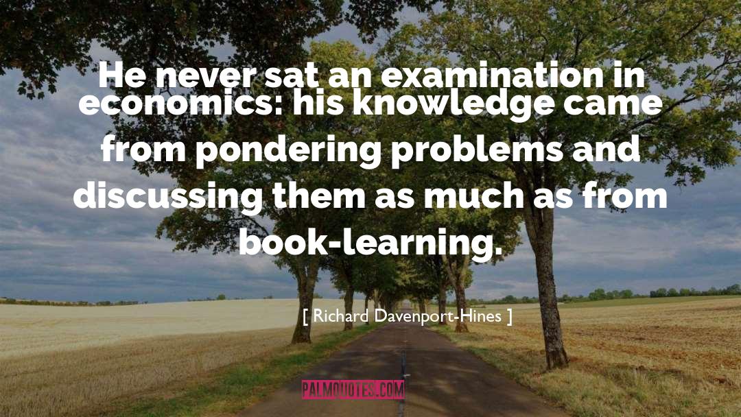 Book Learning quotes by Richard Davenport-Hines