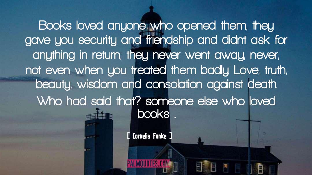 Book Love quotes by Cornelia Funke
