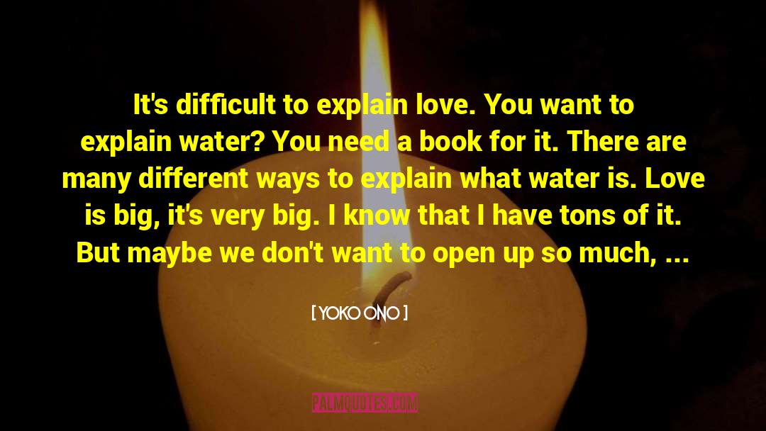 Book Love quotes by Yoko Ono