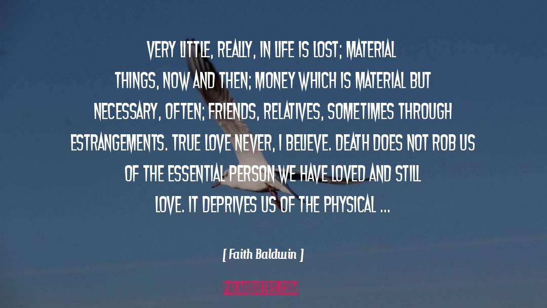 Book Love quotes by Faith Baldwin