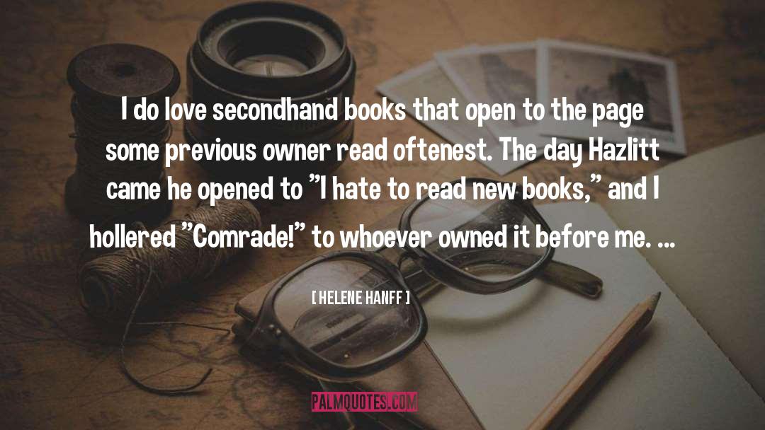 Book Lovers quotes by Helene Hanff