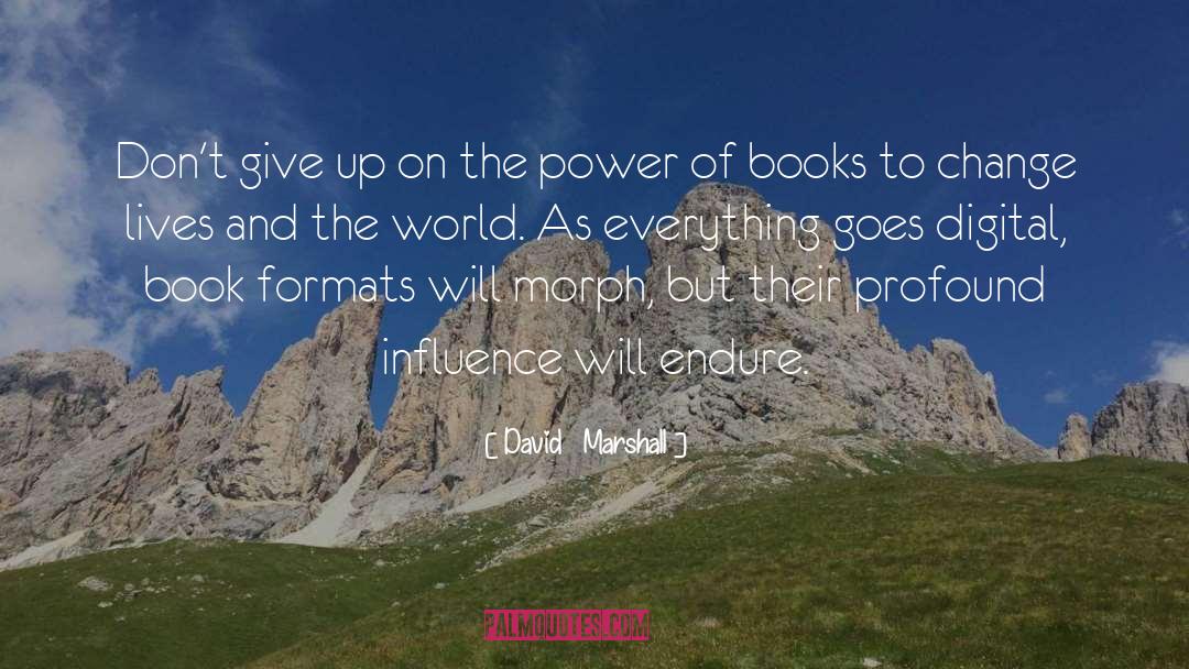 Book Lovers quotes by David   Marshall