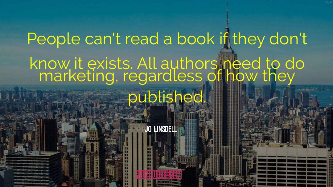 Book Marketing quotes by Jo Linsdell