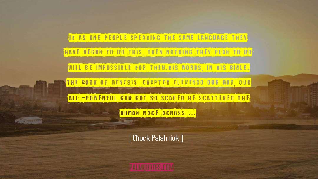 Book Of Genesis quotes by Chuck Palahniuk