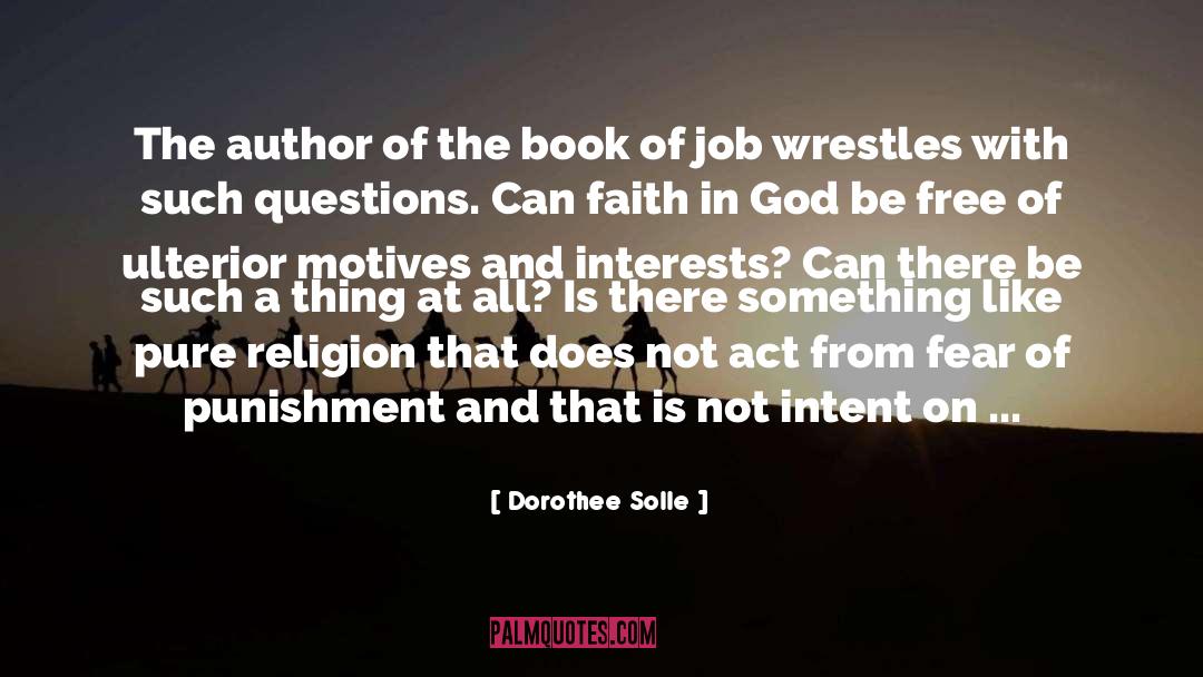 Book Of Job quotes by Dorothee Solle