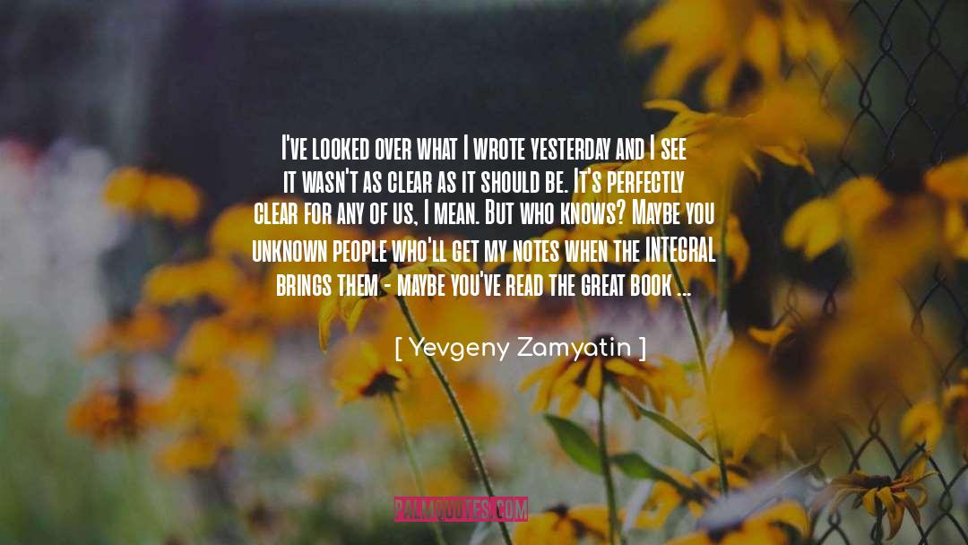 Book Of quotes by Yevgeny Zamyatin