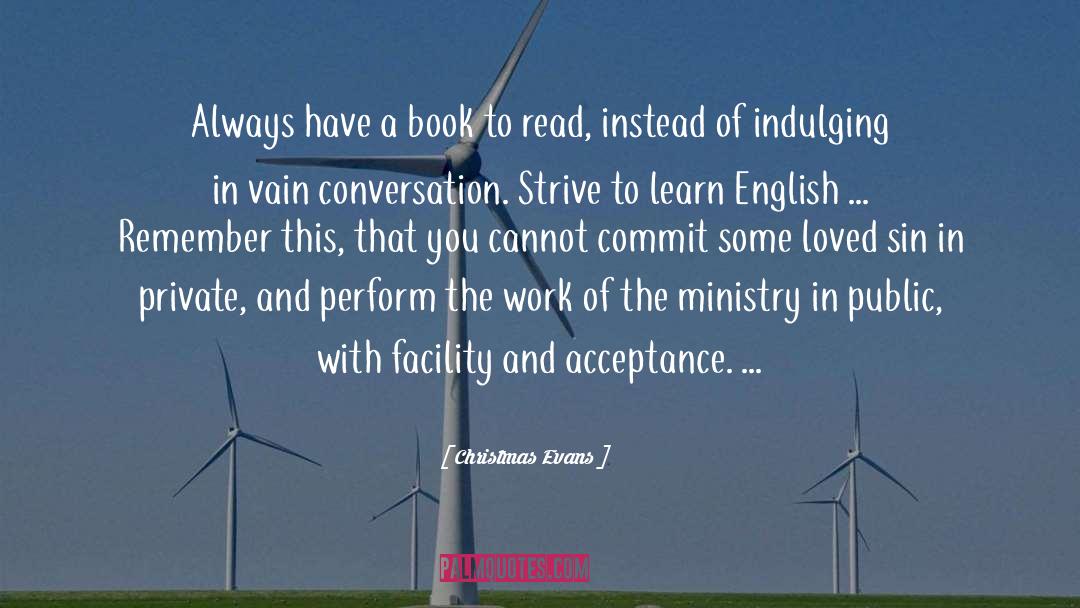 Book Power quotes by Christmas Evans