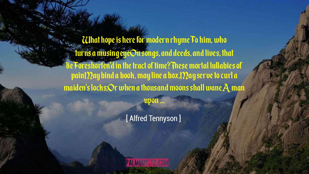 Book Praise quotes by Alfred Tennyson
