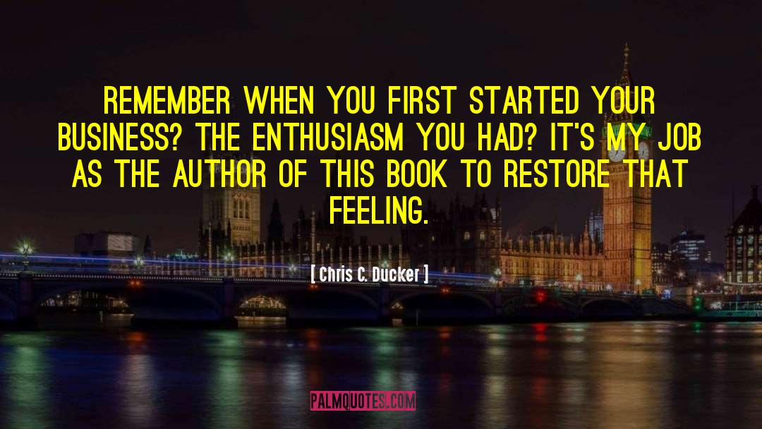 Book Preservation quotes by Chris C. Ducker