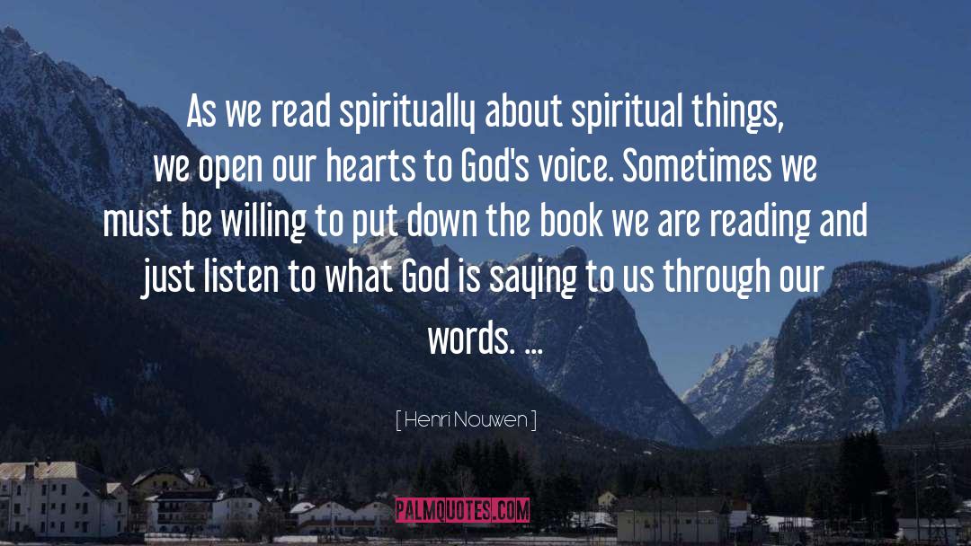 Book Reading quotes by Henri Nouwen