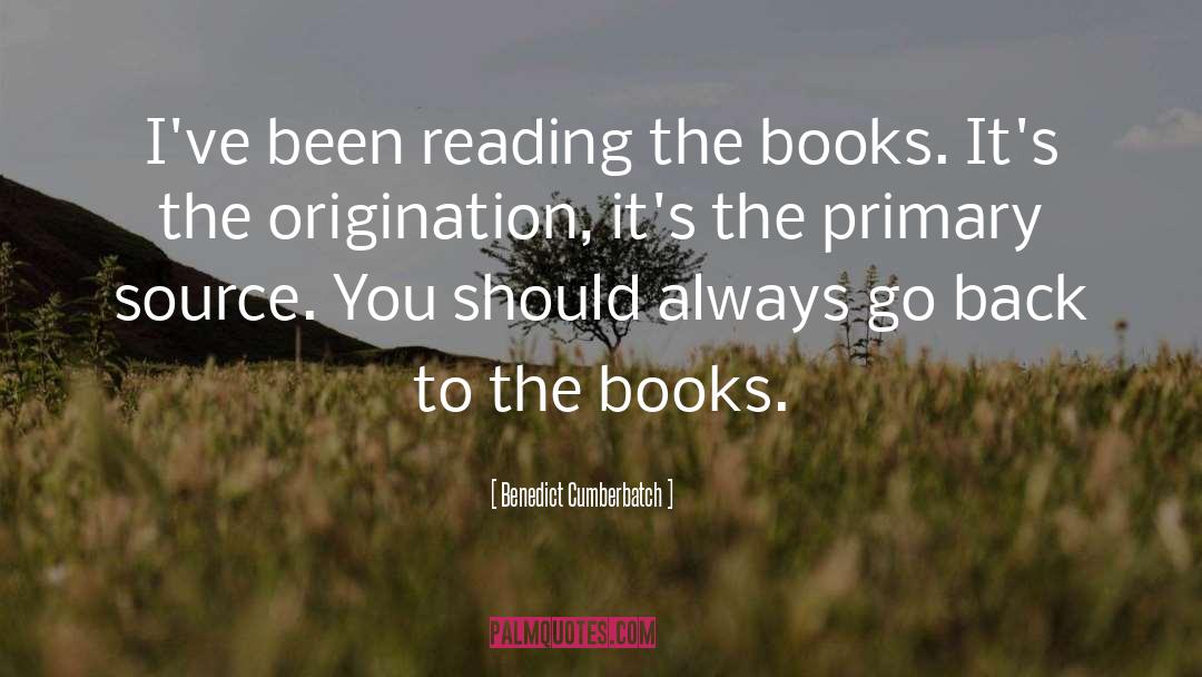 Book Reading quotes by Benedict Cumberbatch