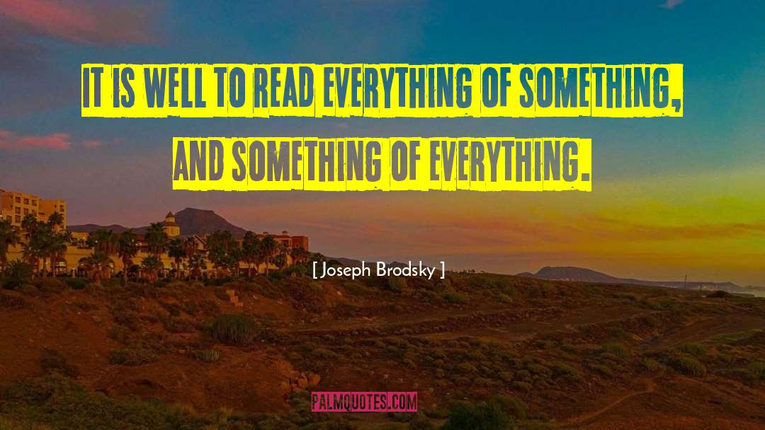 Book Reading quotes by Joseph Brodsky