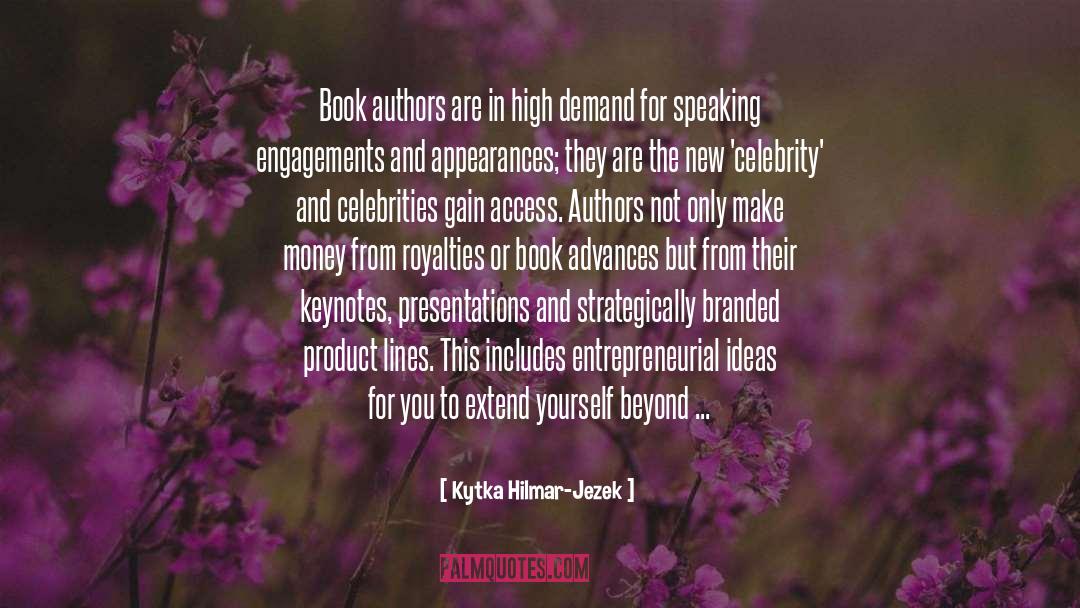 Book Sales quotes by Kytka Hilmar-Jezek