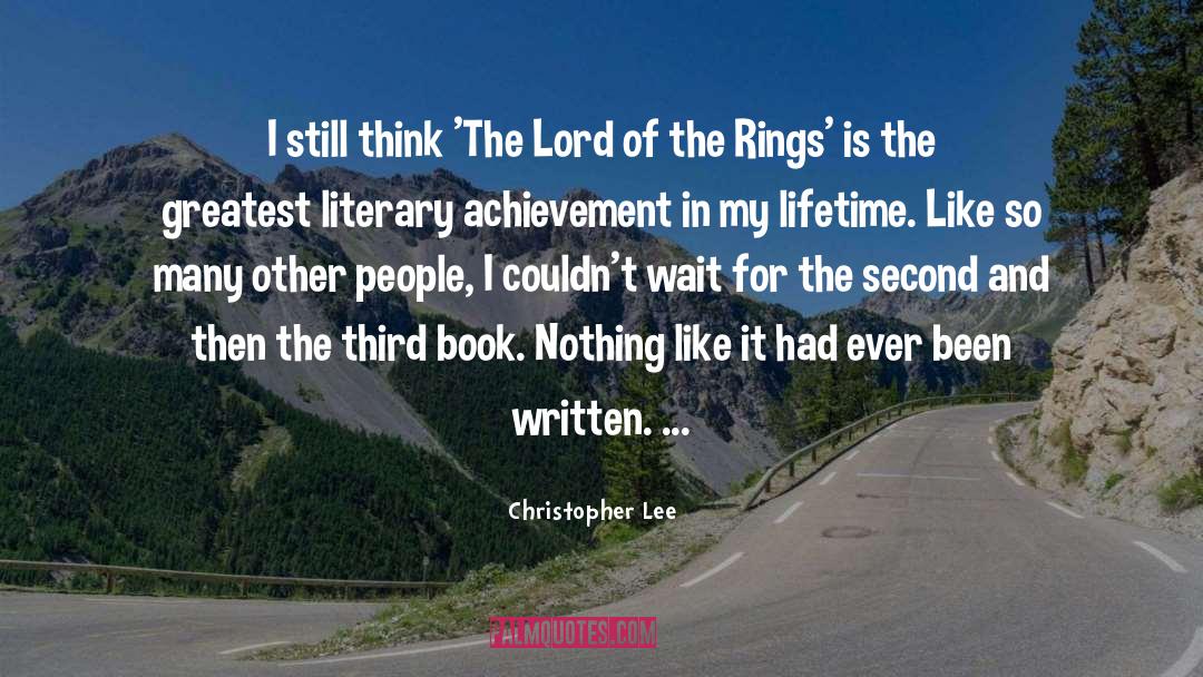 Book Selling quotes by Christopher Lee